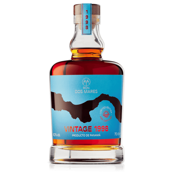 Ron Dos Mares Vintage 1998 Vintage Limited Edition 26 År Panama Rom Flaske