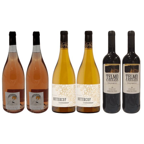 Vin Smagskasse – Buttercup Chardonnay, Telmo & La Vie en Rosé