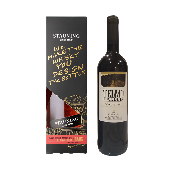 Stauning KAOS Design Edition & Telmo Calleja Ribera del Duero Flasker